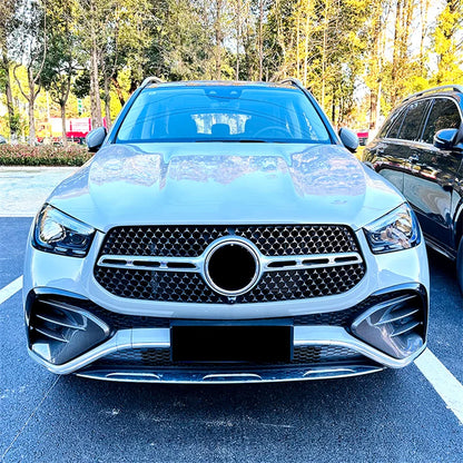 Splits Para-Choques Frontal GLE W167

For Mercedes Benz GLE class W167 C167 2024+GLE450 GLE53 AMG Front Bumper Fog Lamp lights Grille Grill Cover Frame Body Kits