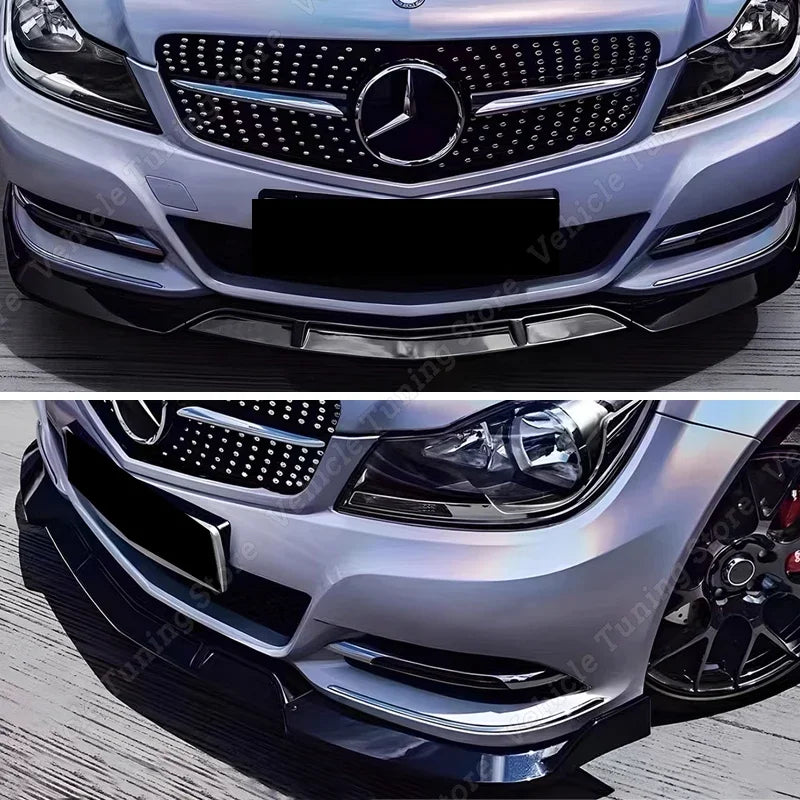 Lip Frontal  Mercedes w204

3Pcs Front Bumper Splitter Diffuser For Mercedes Benz W204 S204 Facelift C200 C260 C300 2011-2014 Front Lip Spoiler Accessories