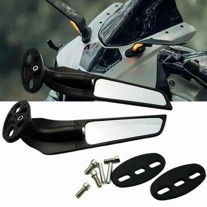 Rétroviseurs avec et sans clignotants

 Rétroviseur de moto pour Suzuki GSXR Honda Kawasaki Yamaha Ducati, accessoire de rétroviseur rotatif réglable au vent modifié