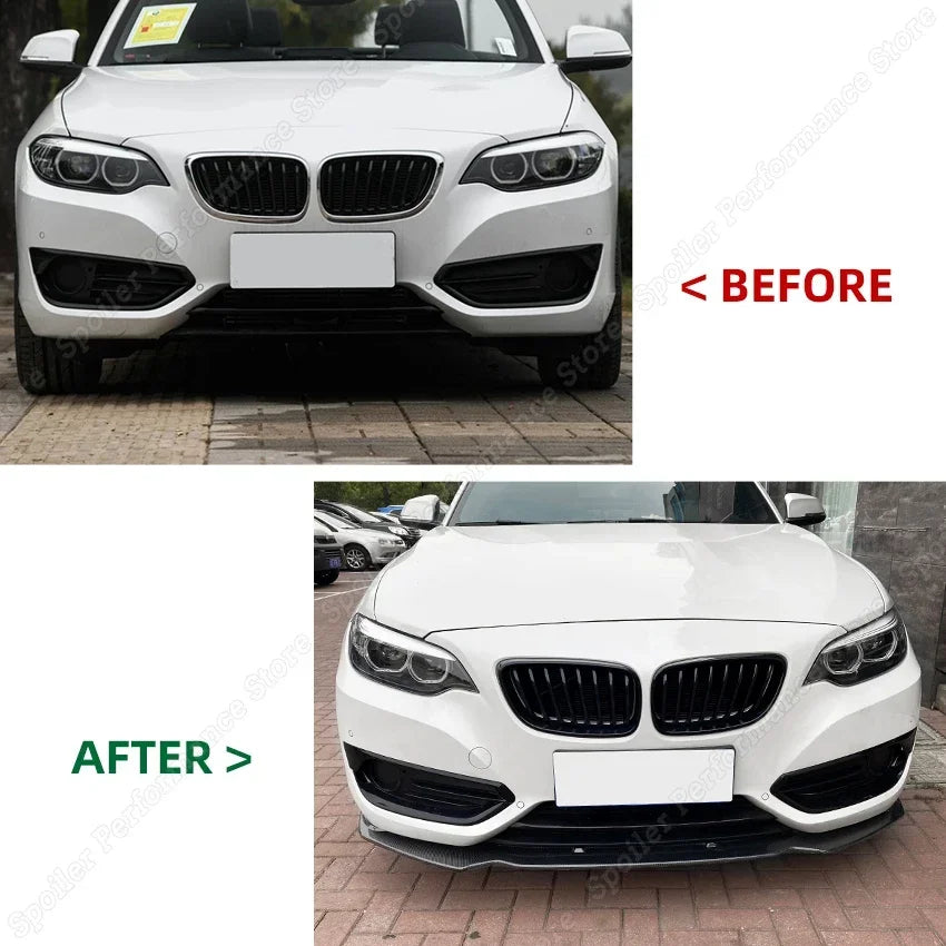 Lip Frontal  BMW 2 Series F22 F23 Para Para-Choques Não M

For BMW 2 Series F22 F23 Car Front Bumper Splitter Lip Protector Spoiler2014-2021