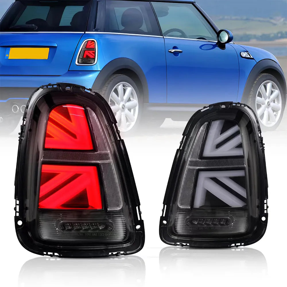 Faróis Traseiros Mini Cooper

Union Jack Led Tail lights Assembly For BMW Mini Cooper R56 R57 R58 R59 2007-2013 Rear Lamp DRL Fog Taillights Plug and Play