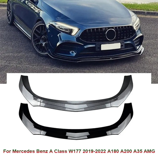 Lip Frontal
 Mercedes Benz A Class W177 2019-2022 A180 A200 A35 AMG