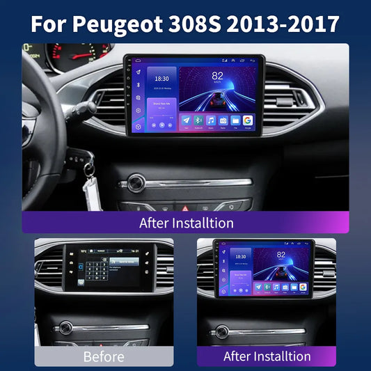 Rádio Android ou Carplay Peugeot 2013 a 2017

For Peugeot 308 T9 308S 2013 - 2017 Multimedia Stereo Player 2DIN Headunit Carplay Auto ASP Android 13 Car Radio Multimedia