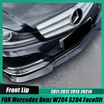 Lip Frontal  Mercedes w204

3Pcs Front Bumper Splitter Diffuser For Mercedes Benz W204 S204 Facelift C200 C260 C300 2011-2014 Front Lip Spoiler Accessories