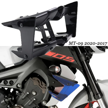 Côtés aérodynamiques MT09 FZ09 MT FJ 09 Tracer XSR 900 2014-2020 NOUVELLES pièces de moto, spoilers latéraux nus, déflecteur d'aile de carénage à ailes fixes pour Yamaha MT-09 MT09 MT 09 SP 2020-2017