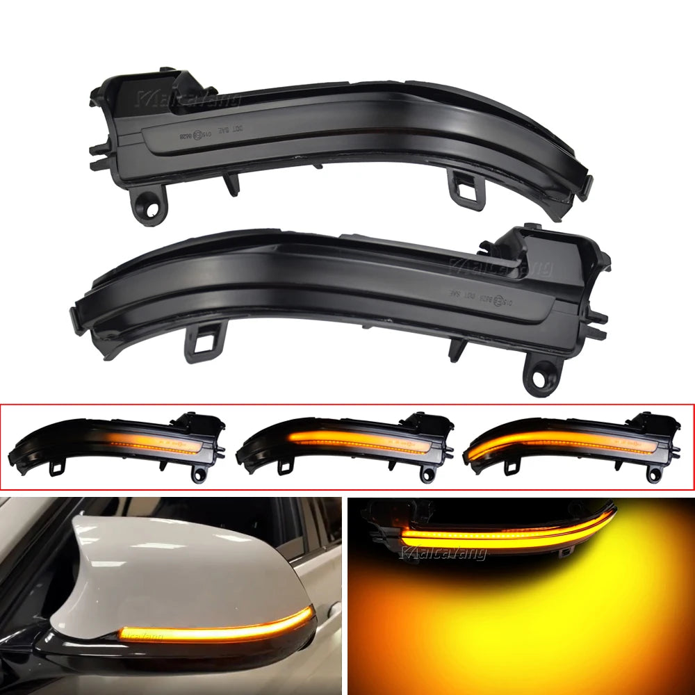 Pisca Dinâmicos BMW F20 F21 F30 F31 F32 F33 F36 M2 M3 M4 F82 F80 F87

Black LED Dynamic Turn Signal Light Side Mirror Flashing Light for BMW 1 2 3 4 X1 M Series F20 F30 F31 F32 F33 F34 F36 E84 i3