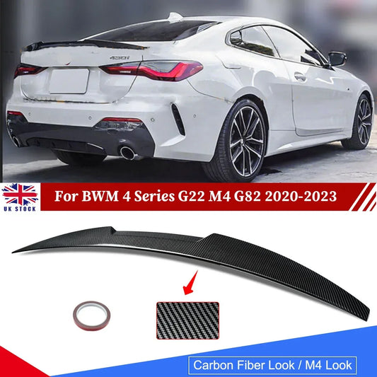 AILERON BMW G22 4 SERIES 21-23 M4

FOR  BMW G22 4 SERIES 21-23 M4 CARBON FIBER TRUNK SPOILER WING-M4 STYLE