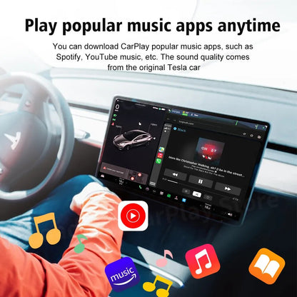 Activador Carplay Tesla
CarlinKit Wireless CarPlay Android Auto For Tesla Model 3 Model X Y Model S Auto Connect Siri Voice Assistant Spotify Waze 5G BT