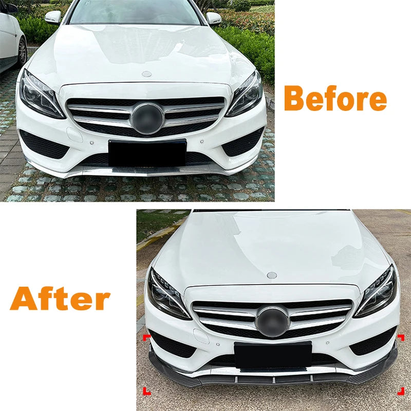 Lip Frontal Mercedes W205 Apenas Par-Choques AMG

Front Bumper Lip Splitter Diffuser Body Kit Spoiler Bumper Guard Protector For Mercedes C-Class W205 C180 C200 260 2015-2018 AMG