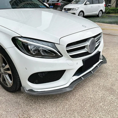 Lip Frontal Mercedes W205 Apenas Para -Choques AMG

3Pcs Front Splitter Bumpers Spoiler Lip Gloss Black  Body Kit Tuning For Mercedes Benz C Class W205 C180 C200 C260 AMG 2015-2018