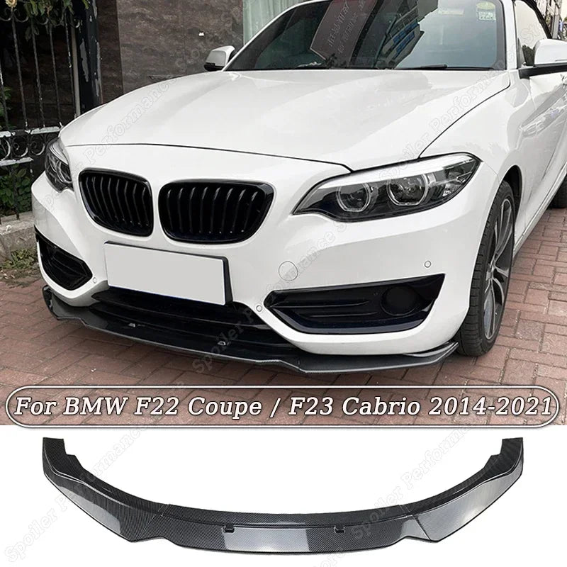 Lip Frontal  BMW 2 Series F22 F23 Para Para-Choques Não M

For BMW 2 Series F22 F23 Car Front Bumper Splitter Lip Protector Spoiler2014-2021