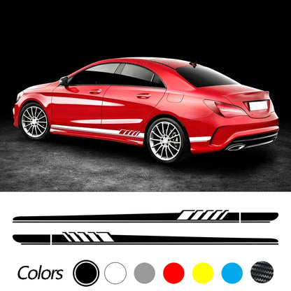 Adesivos Laterais  Mercedes Benz CLA  W117 

2Pcs for Mercedes Benz Class CLA  W117 Car Sticker Racing Side Door Stripe Body Decal