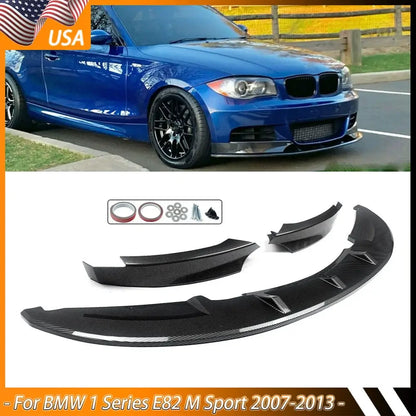 Lip Frontal Para-Choques M COMO NA Imagem em Carbono Aquaprint BMW E81 E82 E87 E88

For BMW 1 Series E82 E81 E87 E88 M Sport 2007-2013 Front Bumper Spoiler Splitter Lip