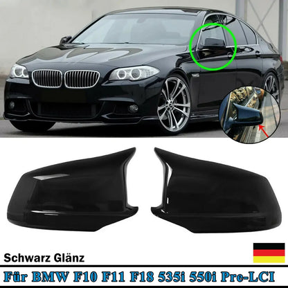 Coques de rétroviseurs BMW Série 5 F10 F11 2011-2013

 Couvercle de rétroviseur latéral ABS noir brillant, pour BMW série 5 F10 F11 2011 – 2013