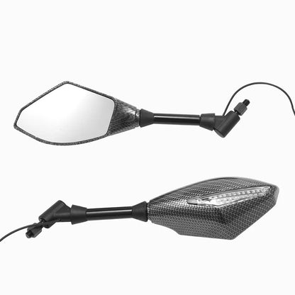 Rétroviseurs universels Honda YAMAHA SUZUKI KAWAZAKI APRILIA

 2 X LED clignotants rétroviseurs latéraux avec clignotant LED 10mm rétroviseur de moto pour Honda Suzuki Yamaha Ducati