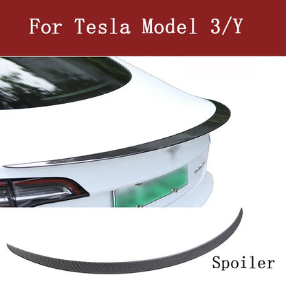 Aleiron Tesla Modelo 3 ou Y

Rear Trunk Spoiler For Tesla Model 3 Y 2022 2017-2021 23 Trunk Spoiler Lip Carbon Fiber ABS Wing Spoiler Car Styling Accessories