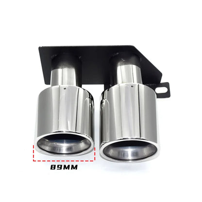 Ponteiras Imitação com suporte adptar para opção 4 Ponteiras Bmw F10 F11

Decorative Exhaust Tip For BMW F10 F11 520 530 525 528 5 series Stainless Steel Exhaust Pipe Muffler Tip Double Out Tailpipe