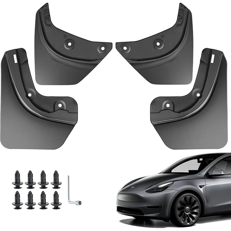 Palas tesla Modelo 3 ou Y

Mud Flaps For Tesla Model Y 3 2021 2022 2023 Front Rear Tires Splash Guards Matte Black Mudflaps No Drilling Car Accessories