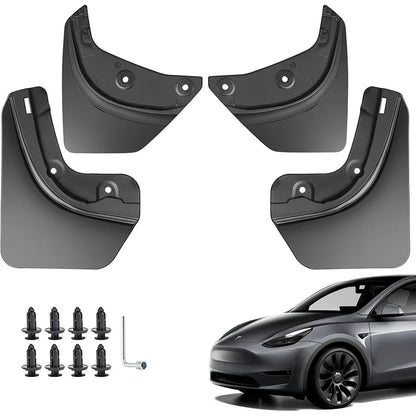 Palas tesla Modelo 3 ou Y

Mud Flaps For Tesla Model Y 3 2021 2022 2023 Front Rear Tires Splash Guards Matte Black Mudflaps No Drilling Car Accessories