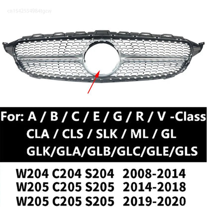 Symboles de grille Diverses options

 Badge de calandre miroir 3D, Badge avant pour A3 W205 W212 W213 W204 ML W166 CLA C117 A W176 W177 C W204 E GLK X204 GLA GLC GLE emblème