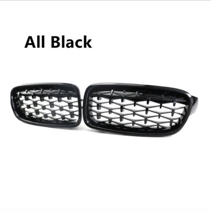 Grelhas Bmw F10 F11

A Pair Front Grilles For BMW 5 Series F10/F18 2010-2016 Gloss Black Diamond Kidney Grill Replacement Racing Front Bumper Grilles