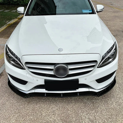 Lip Frontal Mercedes W205 Apenas Para -Choques AMG

3Pcs Front Splitter Bumpers Spoiler Lip Gloss Black  Body Kit Tuning For Mercedes Benz C Class W205 C180 C200 C260 AMG 2015-2018