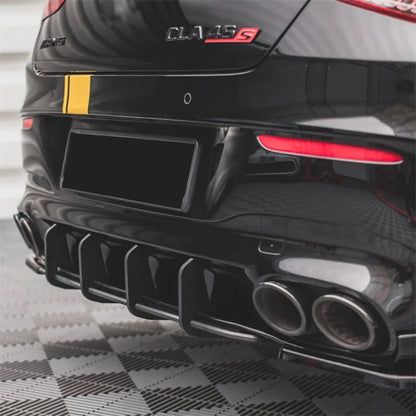 Splits Difusor Traseiro Mercedes CLA 35 OU 45 w118

Rear Bumper Diffuser Spoiler Splitter Lip Protector For Mercedes Benz CLA Class C118 CLA35 CLA45 AMG 2020-2021 Canard Bracket