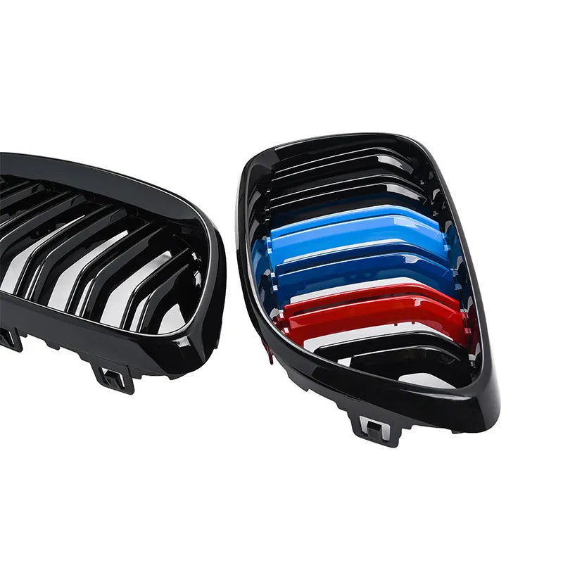 Calandres BMW Série 2 F22 F23 F87 M2
 Paire de Grilles de calandre pour pare-choc avant de voiture, couleur M/noir brillant/noir mat, pour BMW série 2 F22 F23 F87 M2, accessoire de style de voiture