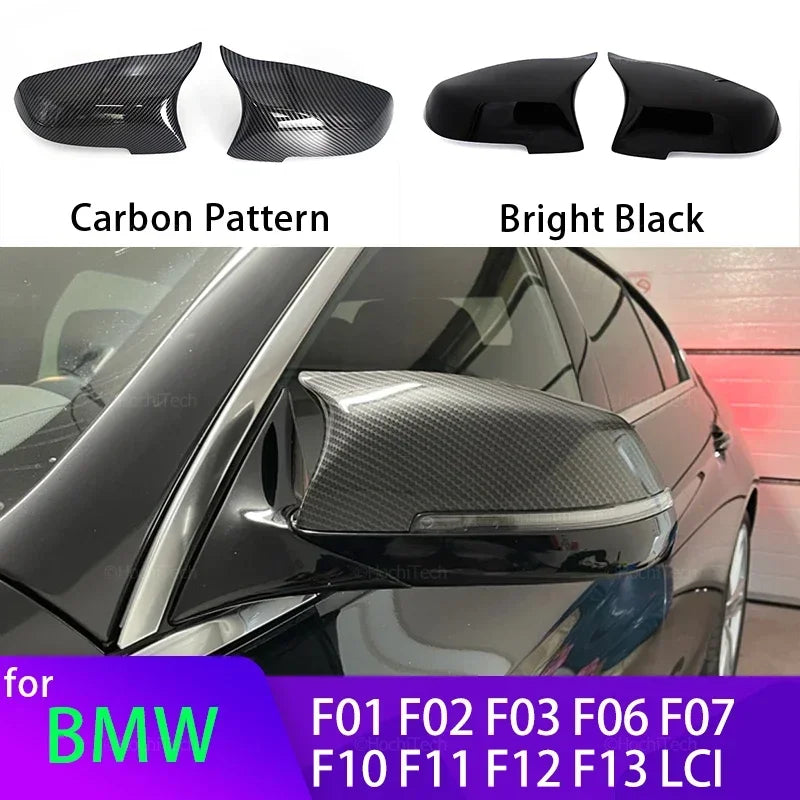 CApas de Espelho modelo com pisca Bmw F10 F11 F12 F13 F01 F02 F03 F06 F07

2x Carbon Fiber Look Black car Rearview Side Mirror cover Caps for BMW 5 6 7 Series F10 F11 F18 F07 F12 F13 F06 F01 F02 LCI