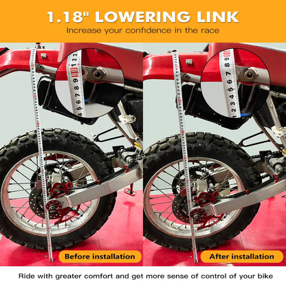 NiceCNC Motorcycle 1X 1.18in/30mm Lowering Link For Honda XR650L XR 650 L 1993-2022 2021 XR600R XR 600 R 1985-UP Aluminum Red