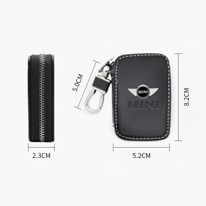 Porta Chave Mini

Leather Wallet Car Key Case Zipper Emblem Badge Keychain Bag For MINI Cooper One JCW R50 R55 R56 R53 R60 F54 F55 F56 Accessories