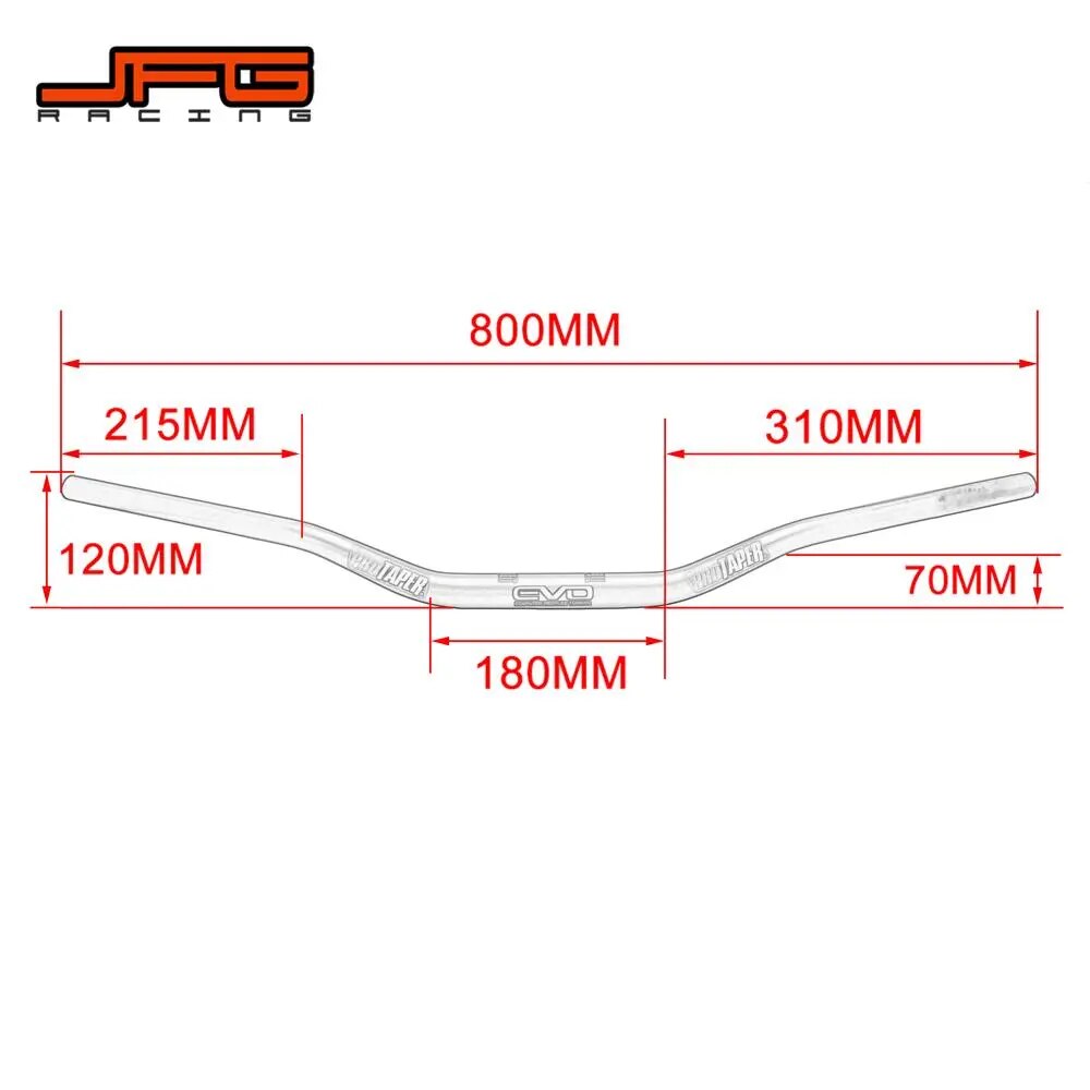 Guidon, poignées moto 1 1/8 "28MM CNC guidon main grosse barre de poignée pour KTM YAMAHA HONDA SUZUKI KAWASAKI Kayo CRF Dirt Bike PRO Taper