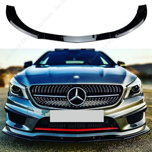 Lip Frontal
 Mercedes Benz C117 CLA Class Front Bumper Lip Splitter Spoiler Diffuser C117 CLA200 250 CLA45 AMG 2013-2015 Prefacelift