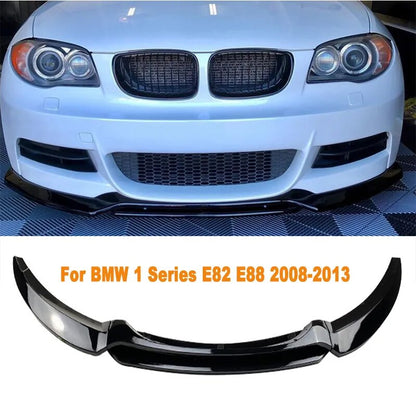 Lip Frontal  BMW 1 Series E82 E88 2008-2013 

For BMW 1 Series E82 E88 2008-2013 Car Front Bumper Lip Body Kit Spoiler Bumper Canard Lip Splitter Auto Accessories Gloss Black