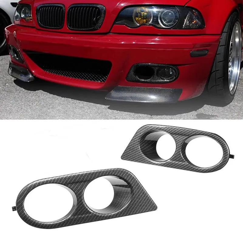 Tampas Faróis de Nevoeiro para Para-Choques M3 BMW E46 preto OU carbono Aquaprint

Car Front Bumper Grill Fog Light Cover Grille Trim Honeycomb Mesh For BMW E46 M3 2001 2002 2003 2004 2005 2006 Accessories