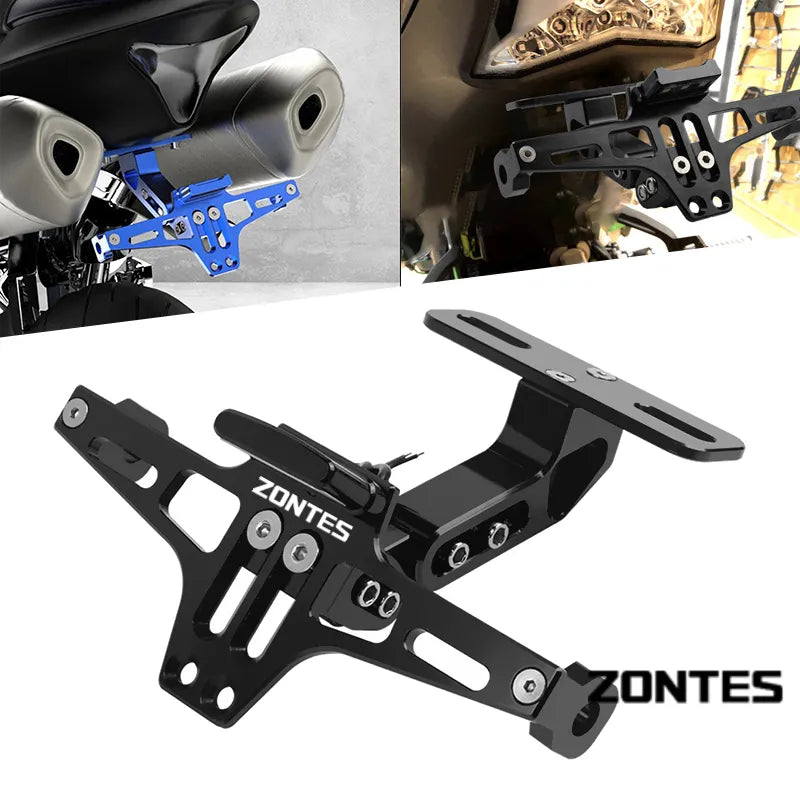 Suporte Matricula Zontes G1 125 ZT125 G1 ZT125U ZT 125 U ZT 310X ZT310R

For Zontes G1 125 ZT125 G1 ZT125U ZT 125 U ZT 310X ZT310R Motorcycle Adjustable Rear Tail Tidy License Plate Holder Bracket LED