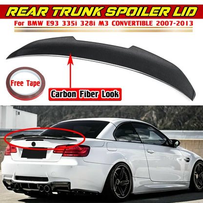 Aleiron PSM BMW E92 E93

PSM/M4 Style 335i Car Rear Trunk Boot Lip Spoiler Wing Lip For BMW E93 335i 328i M3 CONVERTIBLE 2007-2013 Rear Roof Lip Spoiler