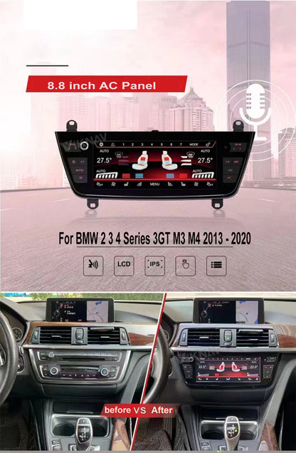 Painel touch Ar condicionado BMW  f30 f31 f32 f36 

8.8 inch AC Panel For BMW 3 4 Series 3GT M3 M4 2013-2020 Climate Control Touch Board LCD Digital Display Touch Screen