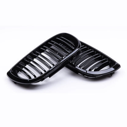 Grelhas Duplas BMW E46 4 PORTAS 2002 A 2005

Car Front Kidney Grill Gloss Black Double Slat Hood Grille Racing Grills for BMW 3 Series E46 4 Door 2002-2005 Car Replacement