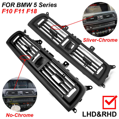 Grelhas Ventilaçao Bmw Serie 5 F10 F11

LHD RHD Front Left Right Rear AC Conditioner Chromed Air Vent Grille Cover For BMW 5 Series F10 F11 F18 520i 523i 525i 528i 535i