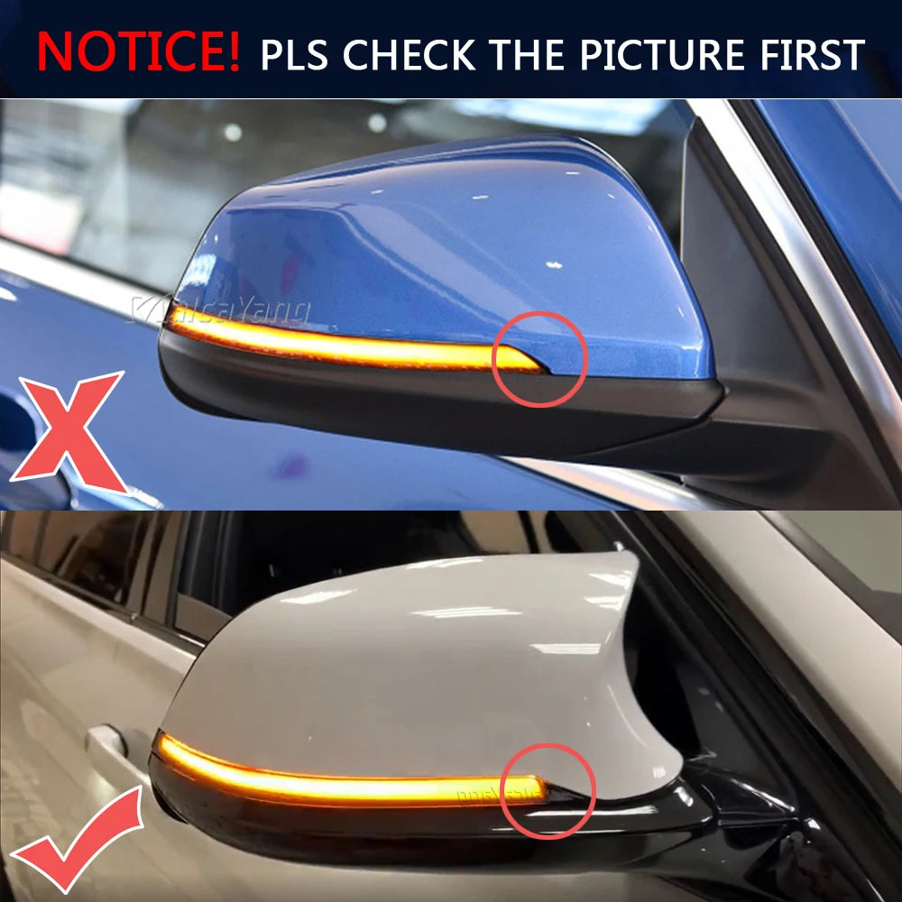 Pisca Dinâmicos BMW F20 F21 F30 F31 F32 F33 F36 M2 M3 M4 F82 F80 F87

Black LED Dynamic Turn Signal Light Side Mirror Flashing Light for BMW 1 2 3 4 X1 M Series F20 F30 F31 F32 F33 F34 F36 E84 i3