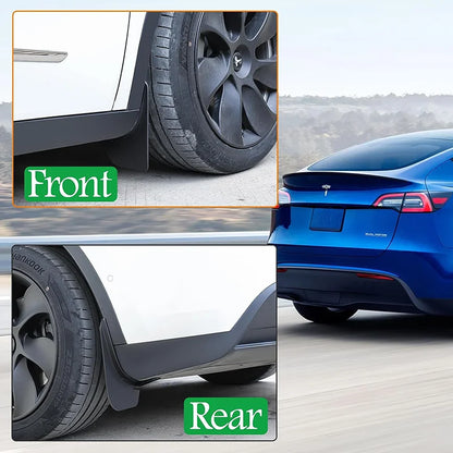 Palas tesla Modelo 3 ou Y

Mud Flaps For Tesla Model Y 3 2021 2022 2023 Front Rear Tires Splash Guards Matte Black Mudflaps No Drilling Car Accessories