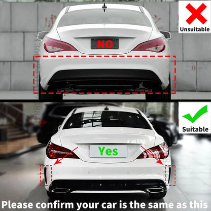 Kit Completo Cla 45 Carbono (Aquaprint)  Mercedes Cla W117

FOR MERCEDES CLA' W117 C117 CLA45 AMG STYLE REAR DIFFUSER QUAD EXHAUST TAILPIPES