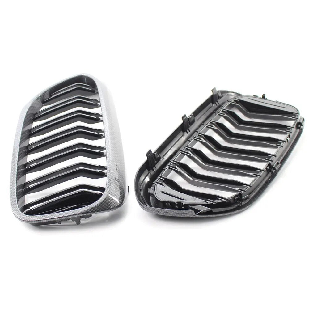 Double Gril

 Grille de calandre de pare-chocs avant pour BMW G30 G31 série 5 525I 530I 540I 550I M5 avec ligne noire de performance M, noir mat