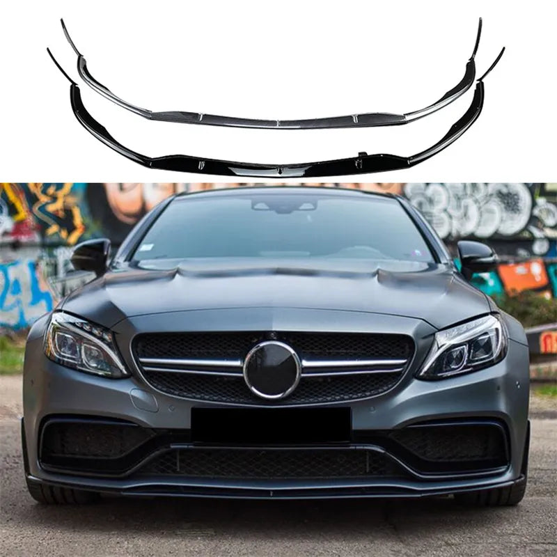 Lip Frontal Mercedes W205 Apenas Para-Choques C63

Car Front under Bumper Lower Lip Diffuser Spoiler Protector 2015-2022 For Mercedes-Benz C-class W205 C205 S205 C63 C63s AMG