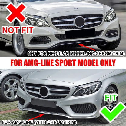 Lip Para Choques AMG Mercedes-Benz Classe C W205 2014-2018


For Mercedes-Benz Class C W205 2014-2018 Front Bumper Lower Lip Trim Molding Chrome Car Body Kit Accessories Glossy Black