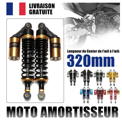 320mm Motorcycle Shock Absorber Air Protection Falling Motor Dirt Bike Scooter Quad ATV VVT Shocks Absorbers Spring Suspension