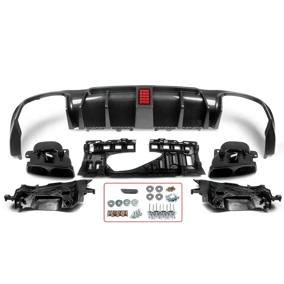 Kit completo difusor ac Tipo c63 Brabus com stop tipo F1 Mercedes w205 coupe